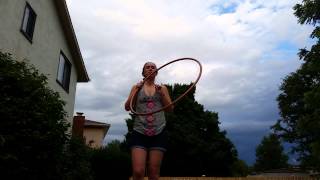 Palm Spin to Reverse Escalator Hoop Tutorial [upl. by Anitac]