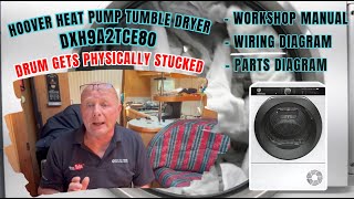 Hoover DXH9A2TCE80 Heat Pump Tumble Dryer Drum Gets Physically Stucked [upl. by Ennahtebazile]