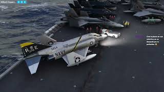 Super carrier pro  Miltech simulation  F4 phantom  MSFS [upl. by Almeria]