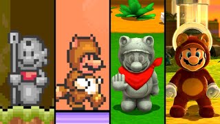 Evolution of Tanooki Suit in Super Mario Series 19882022 [upl. by Tallbot]