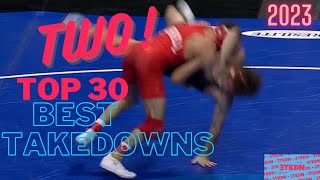 2023 NCAA Wrestling Championship  Top 30 Best Takedowns [upl. by Johnath]