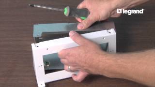 Wiremold How to Install the Evolution Series Wall Box in an Old Work Application [upl. by Zzaj]