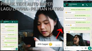 PRANK TEXT LAGU LAVINA  PILIHAN HATIKU Auto Baper [upl. by Fagaly]