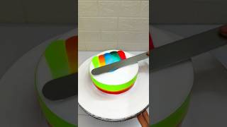 Multi Colour Rainbow 🌈 Cake Design youtube cake ytshorts video shorts youtubeshorts [upl. by Anelat]