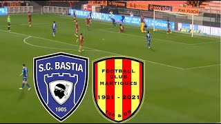 FC Martigues 01 SC Bastia Résumé du match  Ligue 2  20242025 [upl. by Supmart]