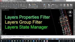 How to use layers group filter layer properties filter and layer state manager in autocad [upl. by Selij902]