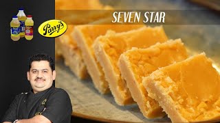 Venkatesh Bhat makes Seven Star  seven cups  sweets  dessert  Indian sweets [upl. by Amahs]