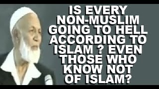 Is Every NonMuslim Going to Hell According to Islam Even Those Who Know Not Of Islam Ahmed Deedat [upl. by Adnorat]