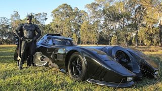 Real Life Batmobile Man Spends Two Years Building Iconic 1989 Car [upl. by Bara]