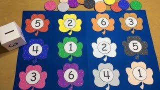 Shamrock Roll and Cover Preschool File Folder Game [upl. by Moorish]