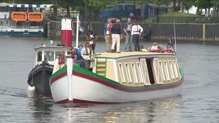 Inauguration held for of the Erie Canal boat Seneca Chief [upl. by Banquer]