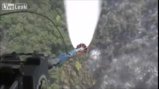 CH47 Chinook Helicoptor Drops Water On Huge California WildFires [upl. by Nylemaj718]