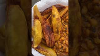 Fried plantain and palm oil beansNigerian food [upl. by Aicekat351]