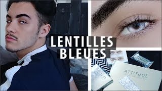 Je passe des yeux Noirs aux yeux Bleus  avec Desio color contact Lenses [upl. by Elockcin]