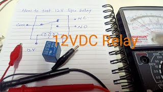 How to test 12VDC Relay SRD12VDCSLC [upl. by Elladine]