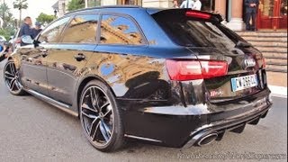 2013 Audi RS6 Avant Start Up and Drives in Monaco [upl. by Aleunam83]