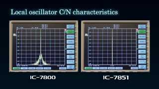 Icom IC 7851 vs IC7800 Local Oscillator CN Characteristics Comparison [upl. by Esiocnarf]