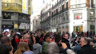 Mufc chants Madrid pride of all Europe [upl. by Yeldah]