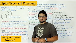 Lipids Structure types and Functions Part 2 [upl. by Lurline]