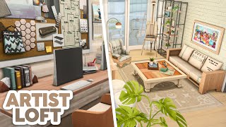 Artist Loft  The Sims 4 Speed Build Apartment Renovation [upl. by Nolana]