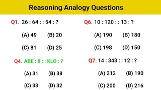 Reasoning Analogy  Resoning Questions  Reasoning Practice Set  Analogy Previous year question [upl. by Stolzer]