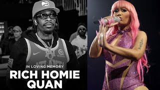 Nicki Minaj honors Rich Homie Quan at her gag city pittsburgh PA show sends condolences to family [upl. by Animas]