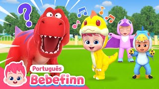 ⭐️ Rawr Bebê Dino 🦖 Hora da Dança  Dinossauros  TRex  Bebefinn em Português  Canções Infantis [upl. by Calida]