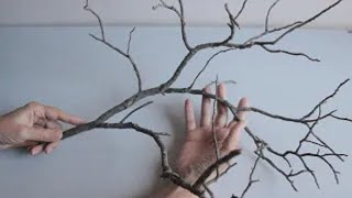 DIY Tree Branches Idea Project 😍 How to Make Cherry Flowers 😊 Crafts and Recycling 👍 [upl. by Ayotal]