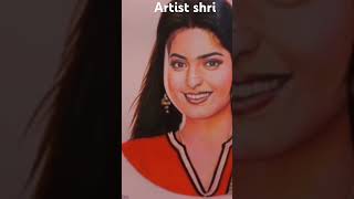 Juhi chawla drawing painting artist shri🔥✌✌ [upl. by Zoubek]