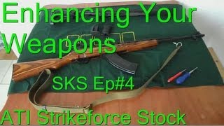 How To Install the ATI Strikeforce Folding Stock EASY Enhancing Your Weapons SKS Ep4 [upl. by Eric]