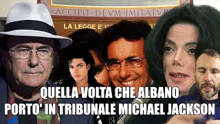 Quando ALBANO portò in TRIBUNALE MICHAEL JACKSON [upl. by Bonar]