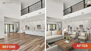 Before amp After Virtual Staging by Biorev Studios [upl. by Anivlac]