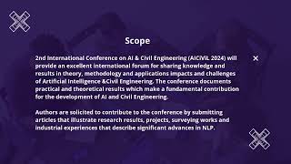 Call For papers  2nd International Conference on AI amp Civil Engineering AICiViL 2024 [upl. by Aicittel]