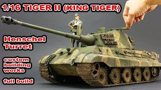 116 German Tiger II King Tiger Königstiger Ausf B Henschel Turret 1945 Custom Building Works [upl. by Sitnalta]