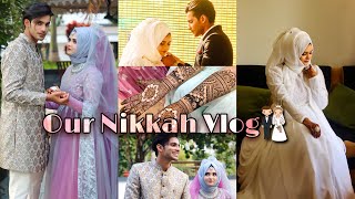 OUR NIKKAH VLOG  Aifoona amp Anzar [upl. by Ariaz]