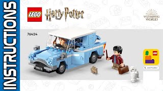 LEGO 76424 instructions  Harry Potter  2024  Flying Ford Anglia legoinstructions harrypotter [upl. by Aneev]