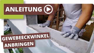 Gewebeeckwinkel Kantenschutz anbringen [upl. by Carbo]