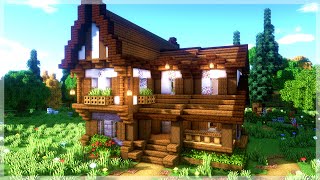 Minecraft How to Build a Medieval Cabin House Tutorial [upl. by Anet]