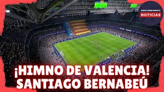 HIMNO DE VALENCIA EN EL ESTADIO DEL REAL MADRID POR LAS INUNDACIONES POR LA DANA EN VALENCIA [upl. by Esinyl]