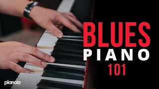 Blues Piano 101 Beginner Piano Lesson [upl. by Alphonsa]