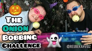 The onion bobbing In vinegar Challenge Halloween special [upl. by Berey]