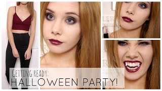 Get Ready With Me Halloween Party  Vampire [upl. by Wilbur]