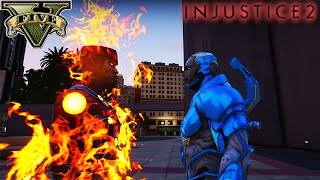 GTA 5  Firestorm vs Blue Beetle  Injustice 2 Battle  4K [upl. by Yevette890]