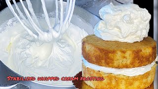 The perfect recipe for stabilized whipped cream frosting cakenthings whippedcream howto frosting [upl. by Edahc960]