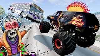 Monster Jam INSANE Obstacle Course Challenge  Can We Make It Through The Course [upl. by Acinna]