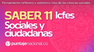 SABER 11  ICFES  Sociales y Ciudadanas  Uso de las ciencias sociales [upl. by Assirahc]