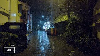 Fall into Sleep Instantly with Heavy Night Rain Walk Relaxing Rain Sounds For Sleep and Meditation [upl. by Ilysa291]