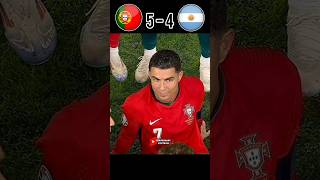 Portugal 🆚 Argentina World cup final penalty shootout 2026 🔥youtube ronaldo messi football [upl. by Slaohcin]