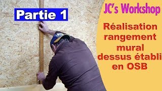 Comment faire des french cleat pour rangement doutils sur panneau dOSB  partie 1  78 [upl. by Niamjneb]