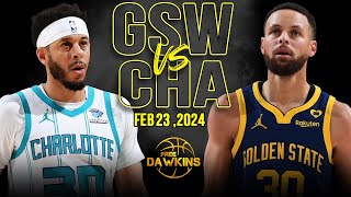 Golden State Warriors vs Charlotte Hornets Full Game Highlights  Feb 22 2024  FreeDawkins [upl. by Willumsen]